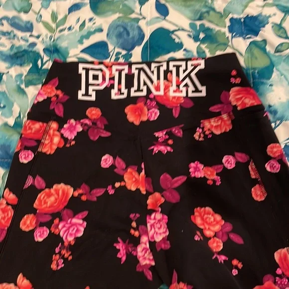 Victoria’s Secret PINK Sport leggings size Small 🌸Floral Print - Picture 2 of 7